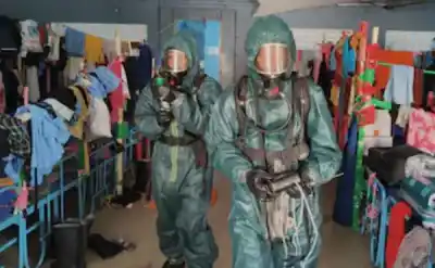 A major ammonia gas leak at a seafood export unit near Periyapalayam