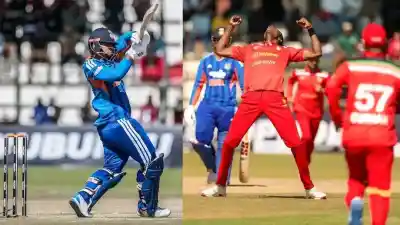 IND vs ZIM 3rd T20I 1st Innings Update