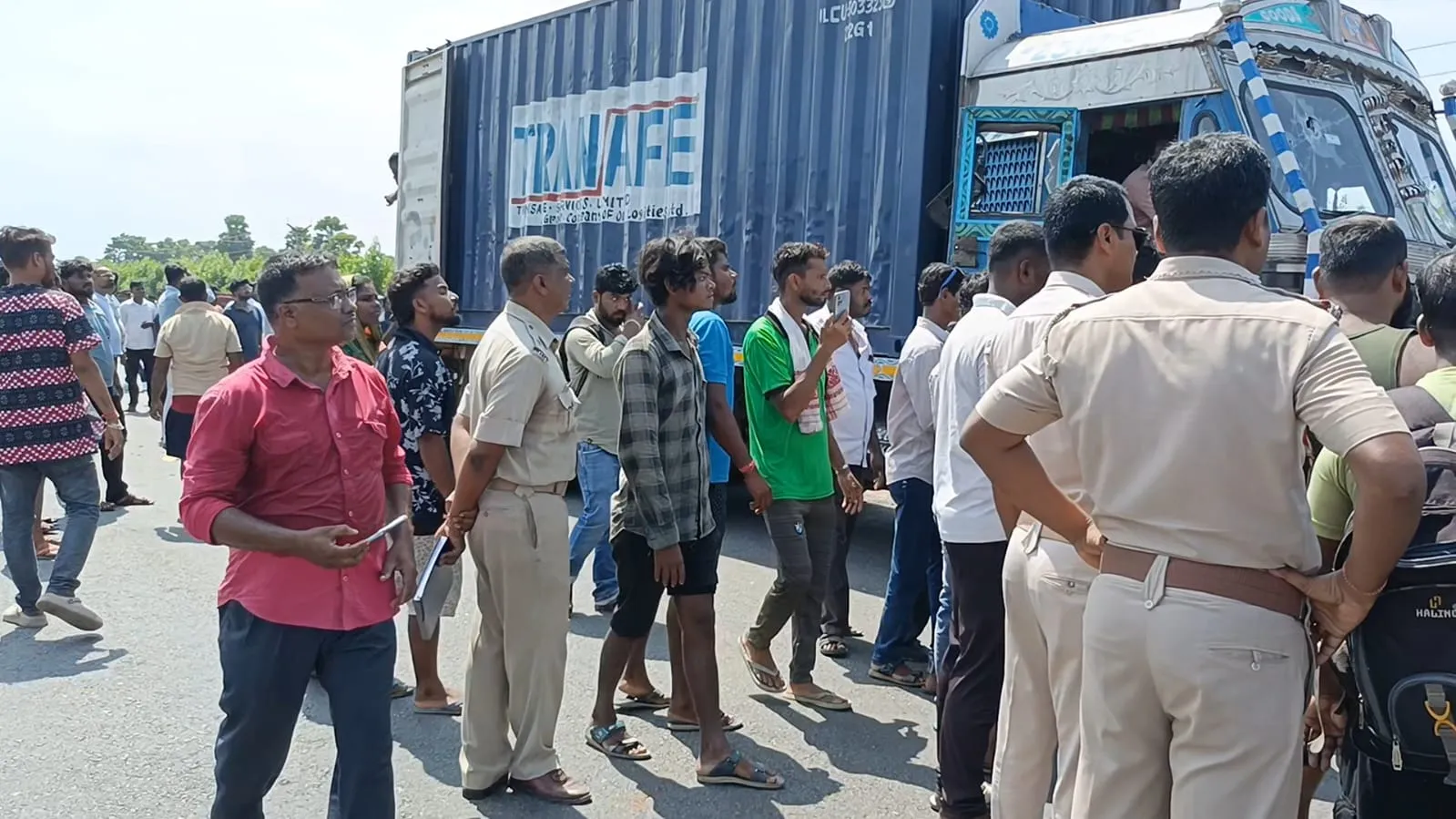  container loaded with cattle seized
