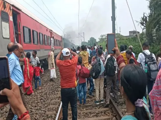 train caught Fire