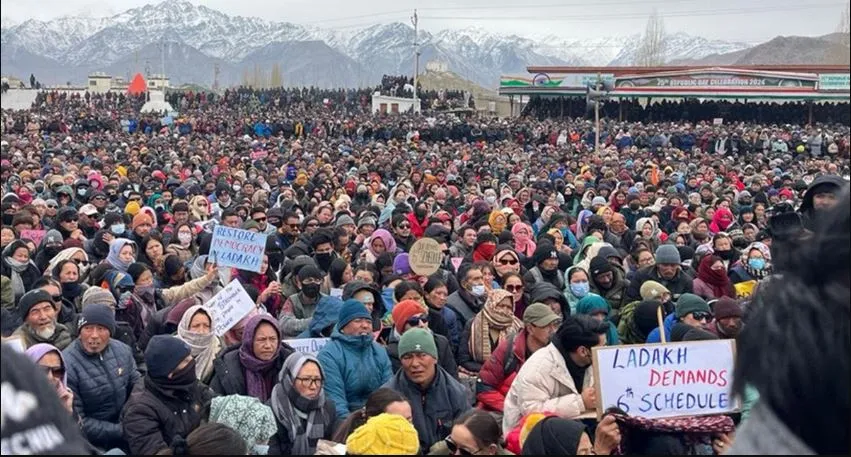 Leh Protest Poorna Rajya Meaning