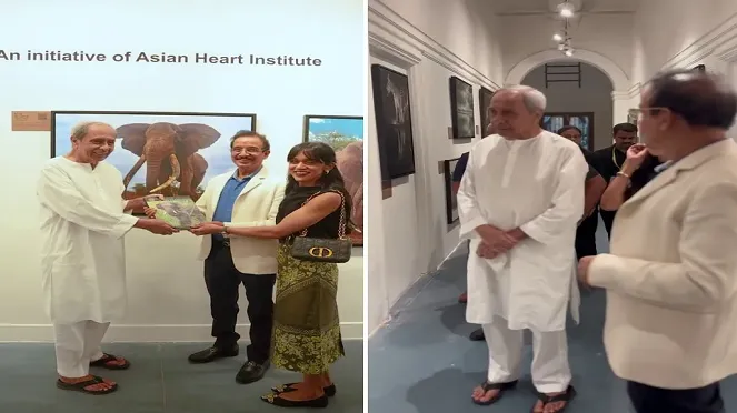 Naveen Patnaik visits wildlife conservation exhibition Heart Beats in New Delhi