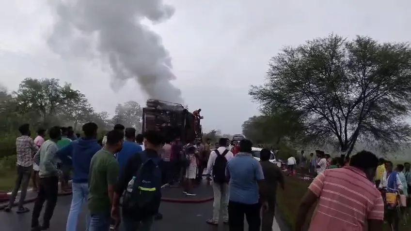 fire in truck
