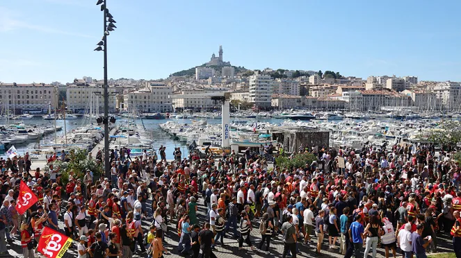 People take to the streets again in France