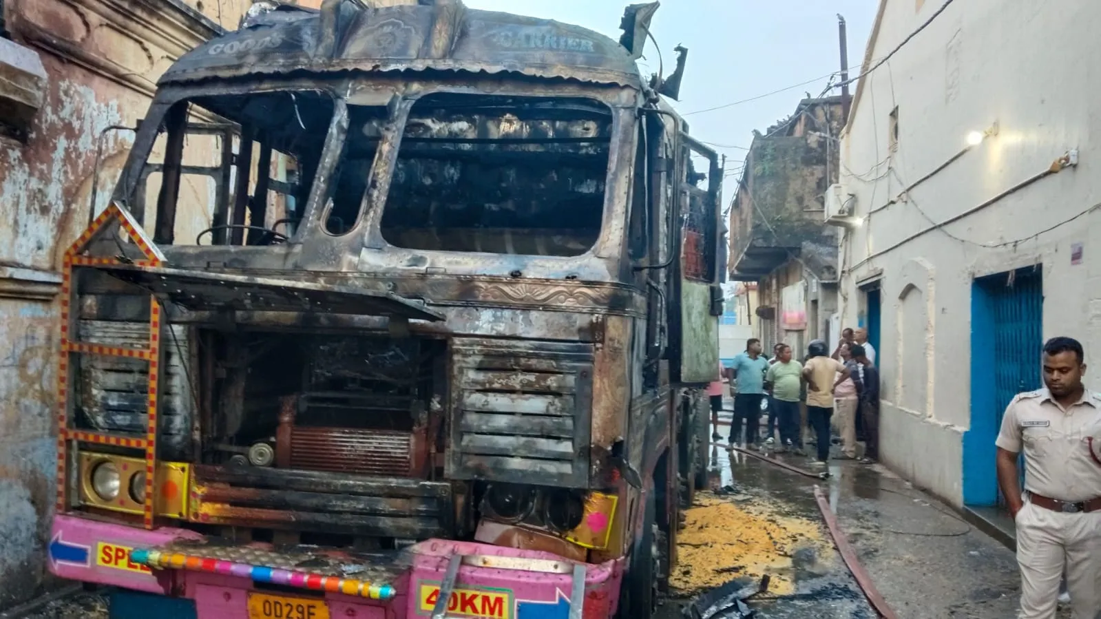 fire in truck