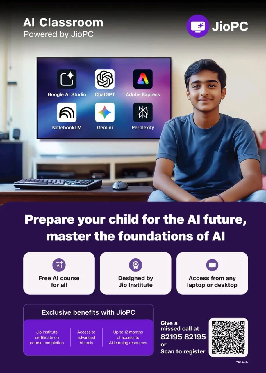 free ai classroom course started by jio