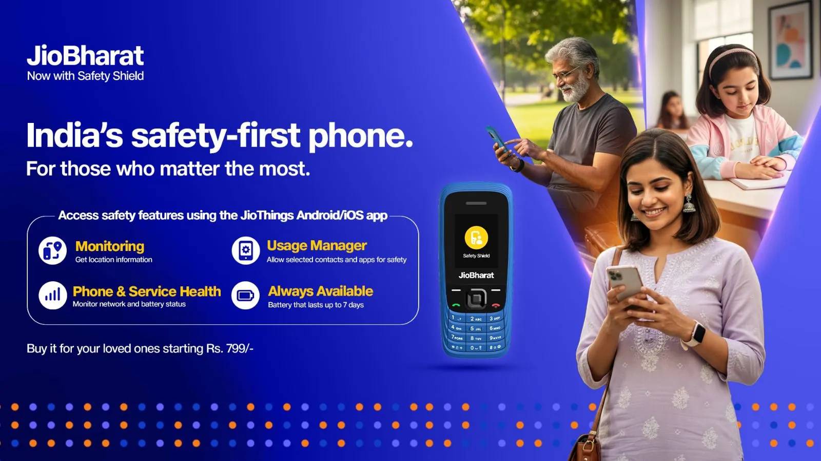 Jio launches India's first 'Safety Fast' mobile phone