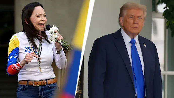 Maria Corina dedicates her Nobel Peace Prize to Trump