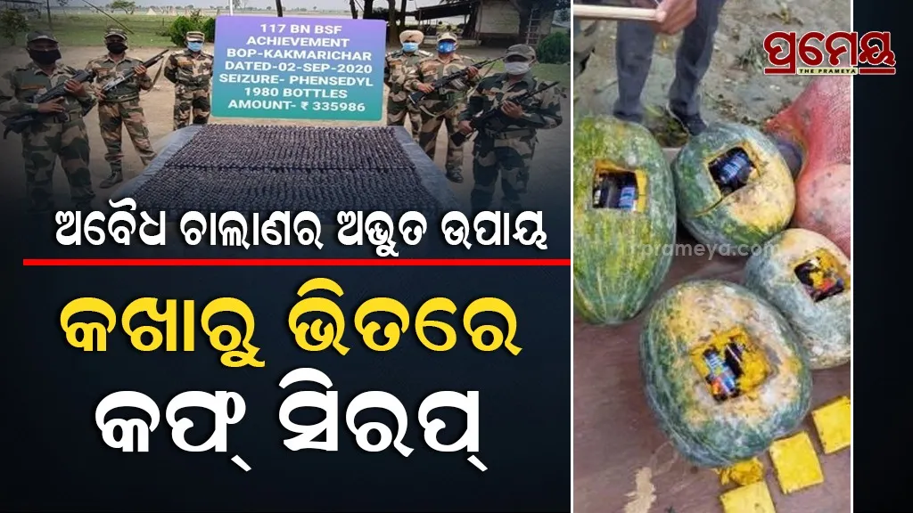 BSF Seizes 6 Cr Worth Phensidyl cough syrup
