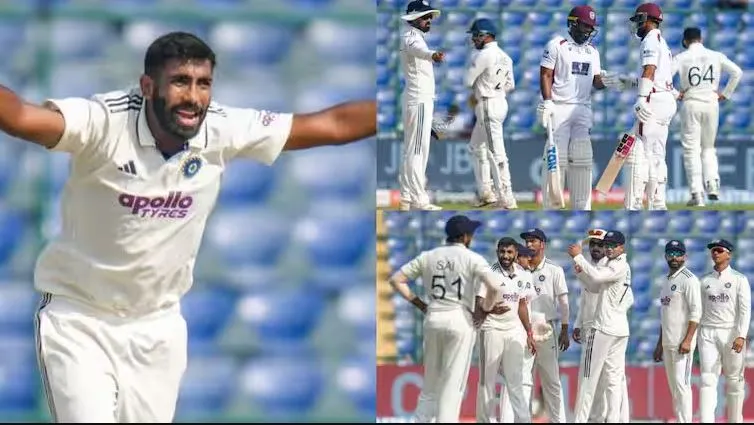 India vs West Indies, 2nd Test Day 4 stump