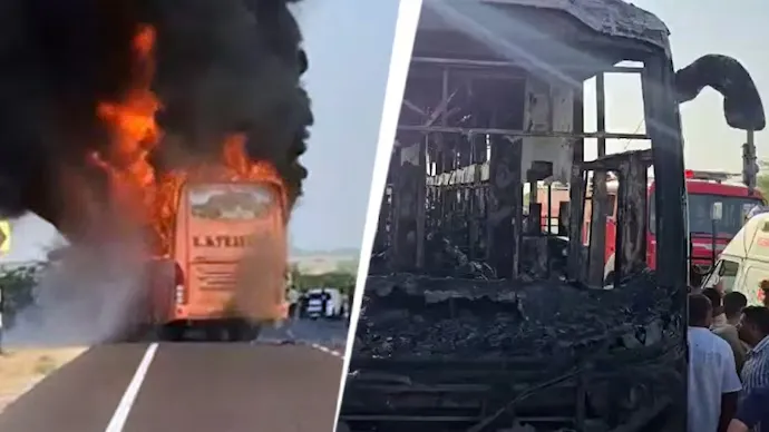 21 killed in Jaisalmer bus fire