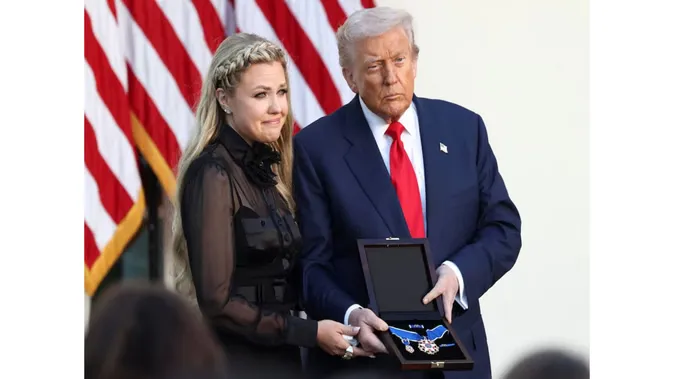 Charlie Kirk receives America's highest civilian honor