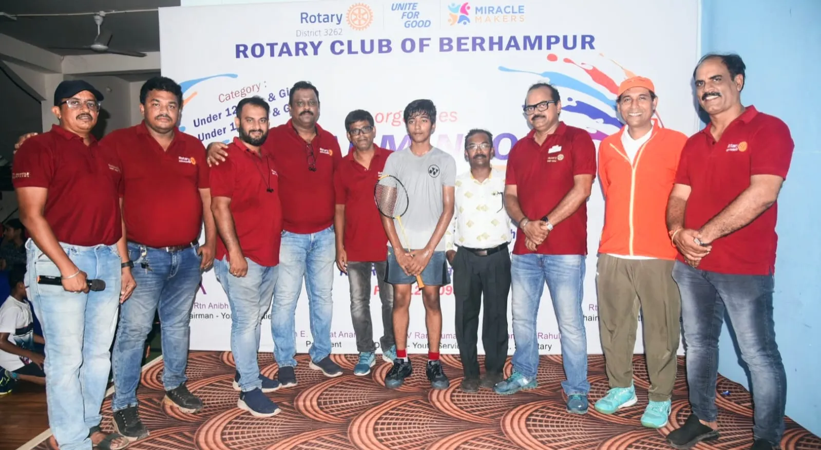 Nigamananda Ganjam's pride in state level badminton competition