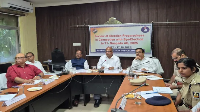 Odisha Chief Election Officer and State Police Nodal Officer visit Nuapada