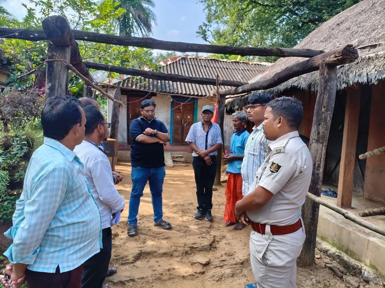 the-district-magistrate-of-boudh-reached-kachpaju-village-on-a-bike-