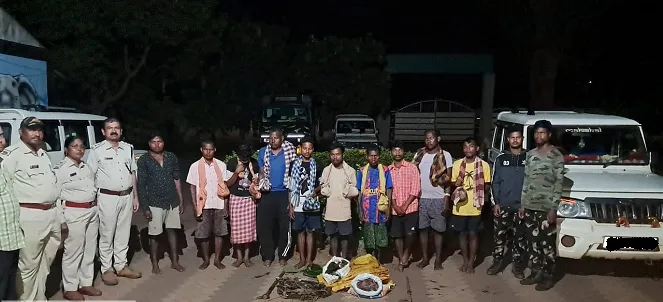10 arrested with 12 kg of meat