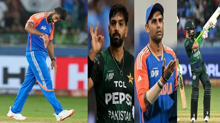 ICC Action Suspends Haris Rauf Two matches Bumrah Suryakumar Fined