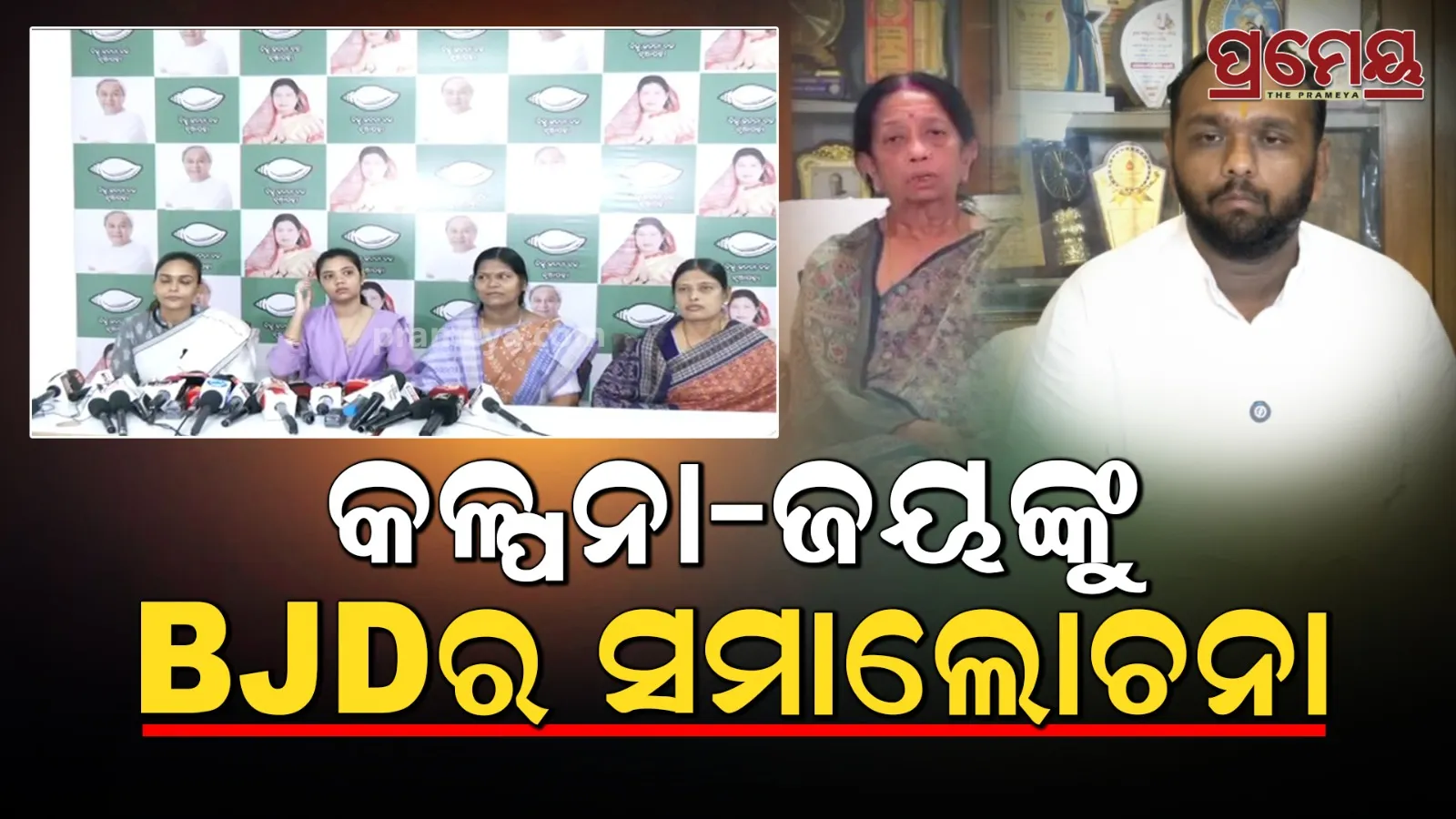 Joint pressmeet BJD Western Odisha Criticized Kalpana Dholakia and Jai Dholakia