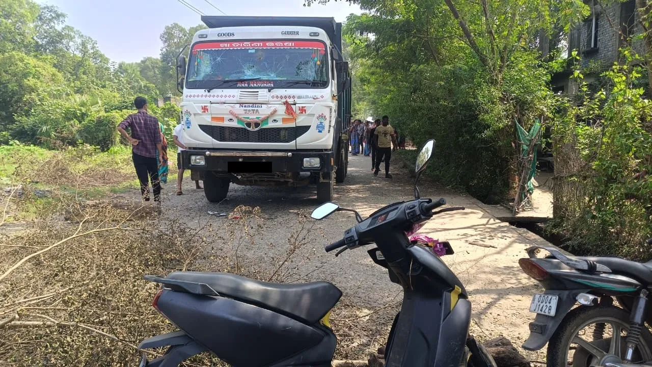minor-boy-died-in-truck-accident-in-jajpur-dharmasala-area