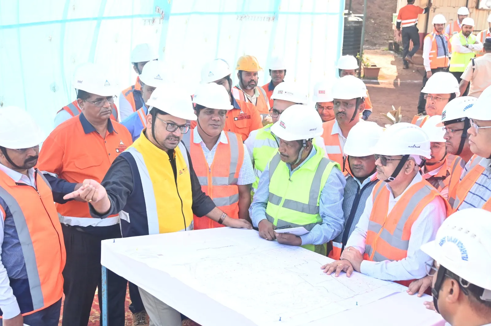 MD OMC Visits Mines in Barbil Region