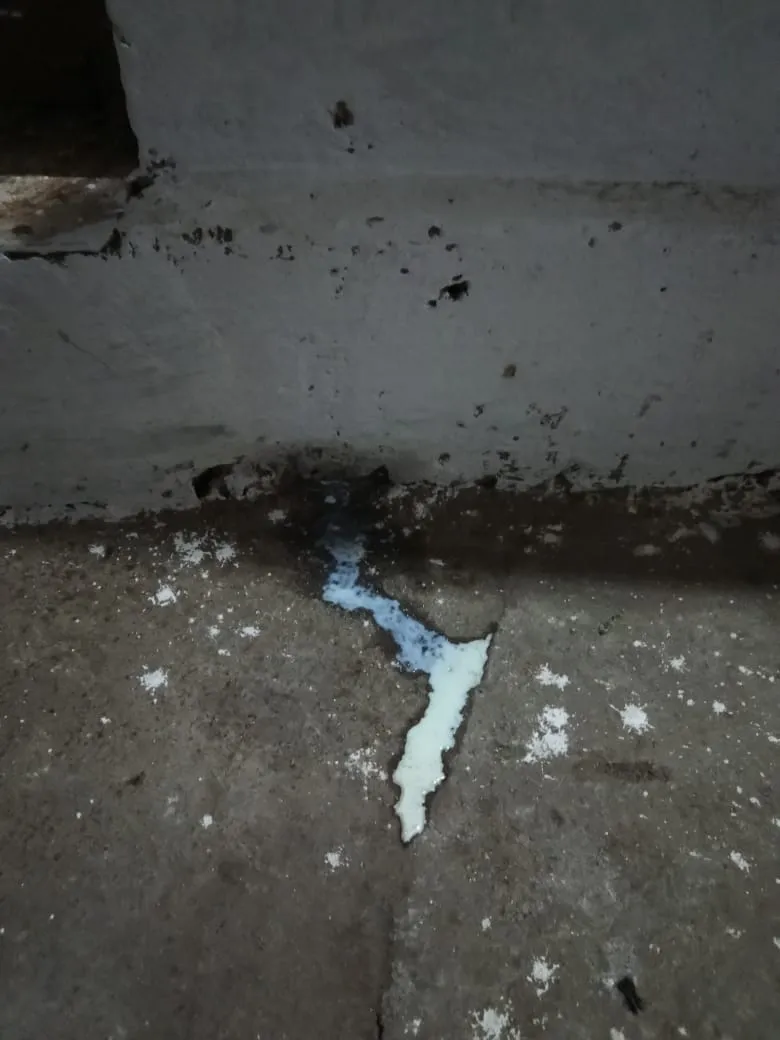 Milk is coming out of the temple walls