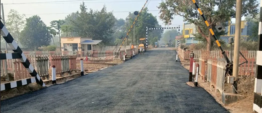 Railway department forgot to repair the road