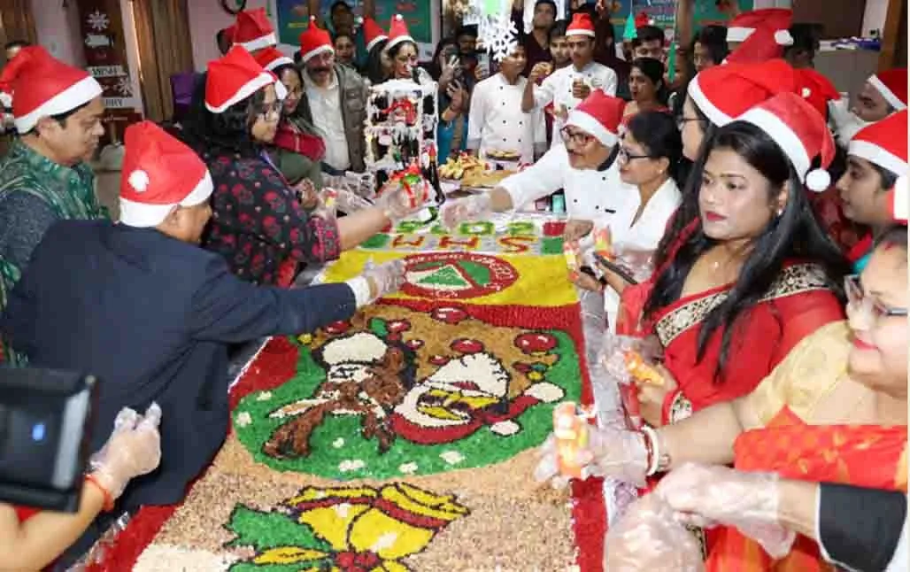 Cake mixing ceremony held at SOA School of Hotel Management