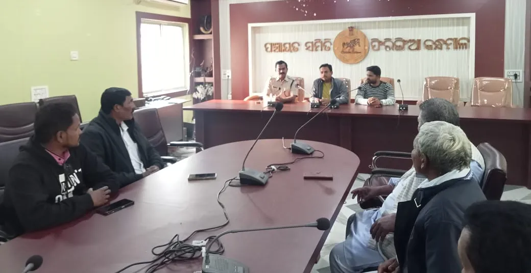 Peace committee meeting for bada dina in Firingia