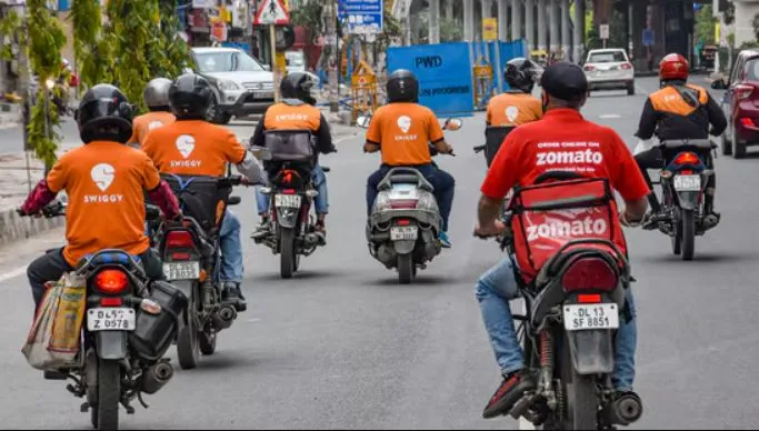 Gig workers protest Insentive Demand 10 min delivery 