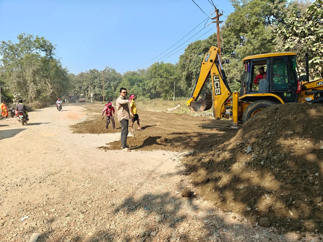 Dumermunda Khaspada road work started.