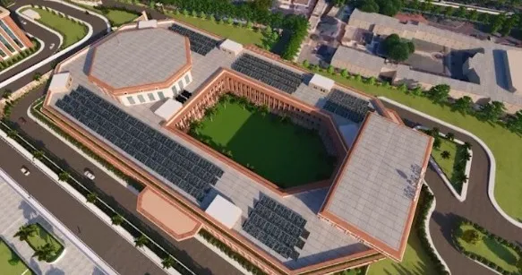 Modern administrative building architecture