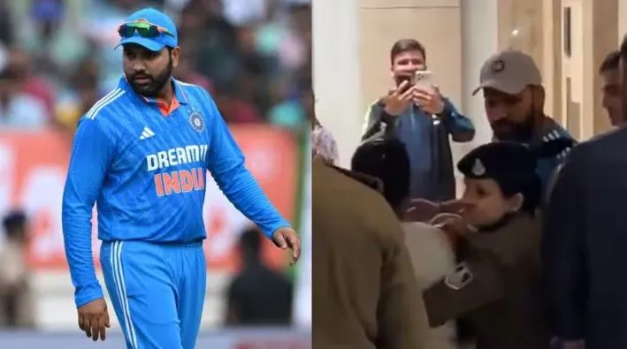 Women Breach Rohit Sharma security for her daughter help