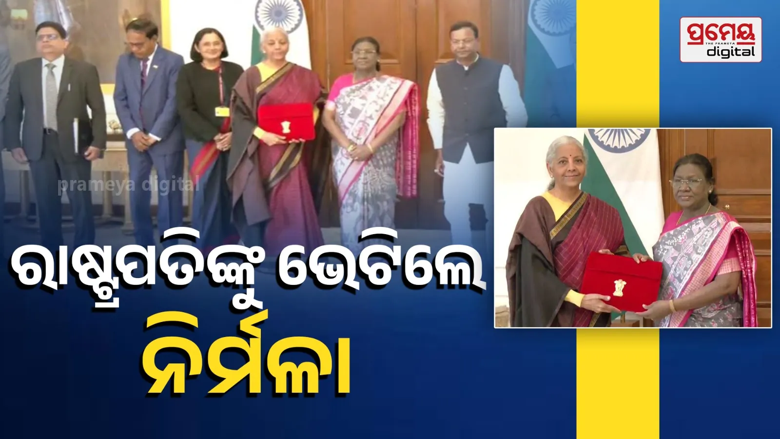 Nirmala Sitharaman meets President