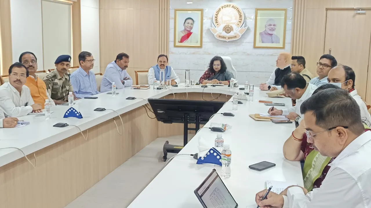 Chief Secretary Odisha Smt. Anu Garg visit Paradeep Port