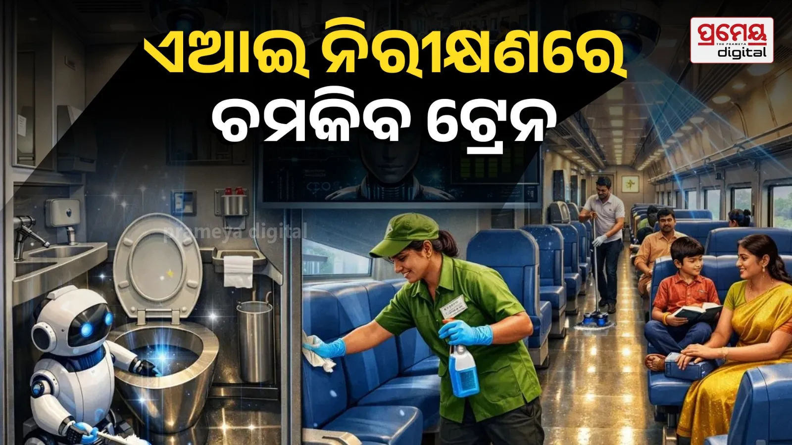 AI monitoring Cleanliness Trains