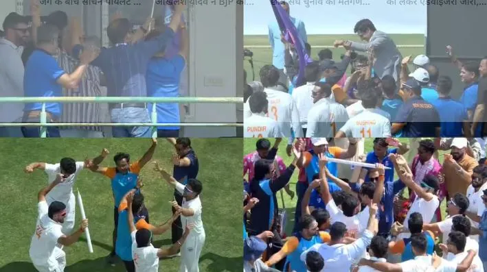 A joyous celebration unfolded in Jammu & Kashmir as drums echoed across the field and players along with officials danced in excitement