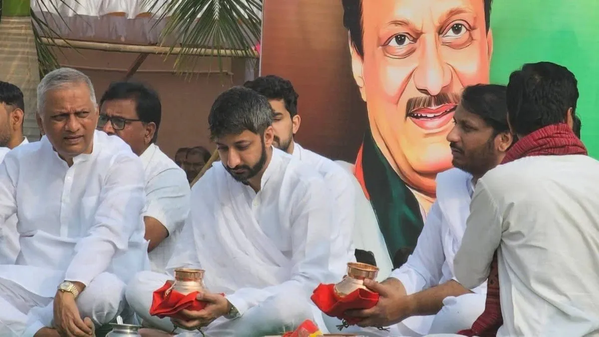 Ajit Pawar’s Ashes Immersed at Sangam in Prayagraj During Asthi Kalash Yatra