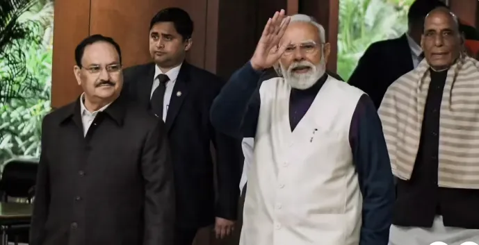 PM Modi addressing oil crisis meeting