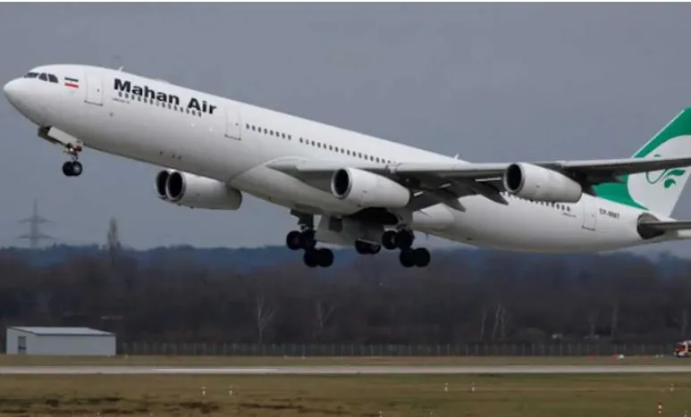 Iranian plane hit by US strike