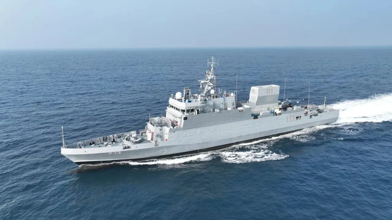Indian Navy INS Surat Deploy Golf Of Oman 