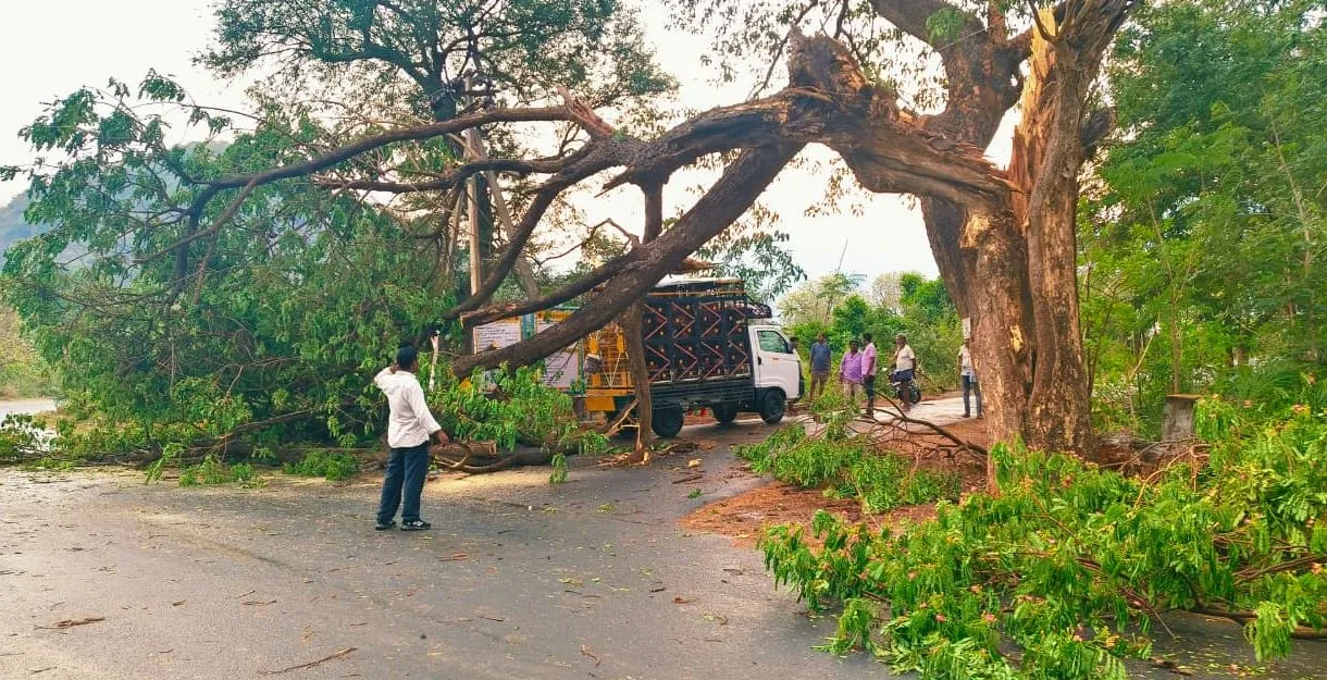 Kalabaisakhi storm hits in the afternoon