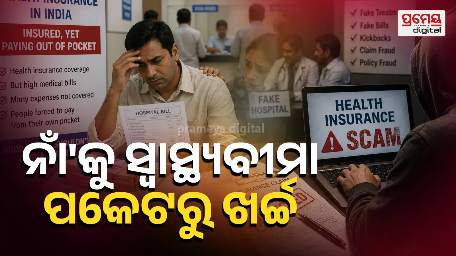 Health Insurance Scam India Pcket Expenditure 95% NSO Survey Report