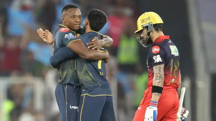 RCB all out for 155, Gujarat set a target of 156 runs