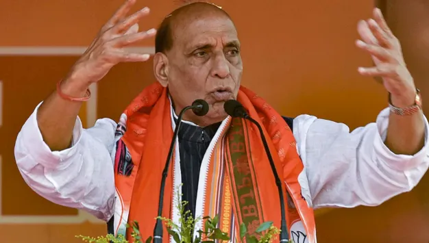 NEET 2026 paper leak controversy, a high-level meeting was reportedly held at Rajnath Singh’s residence
