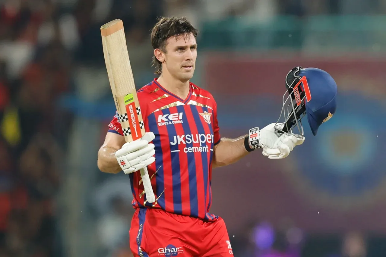 Mitchell Marsh Smashes Fastest Century for Lucknow Super Giants in RCB vs LSG Clash