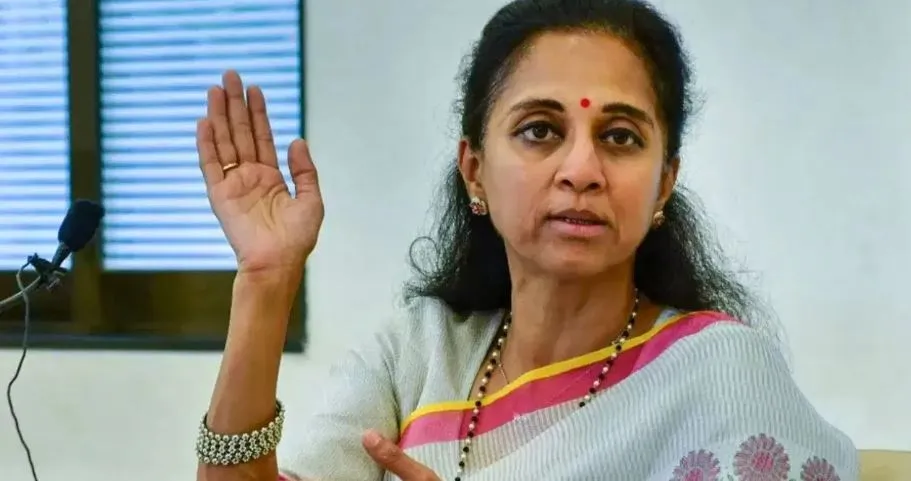 NCP Leader Supriya Sule’s Car Involved in Accident on Mumbai-Pune Expressway