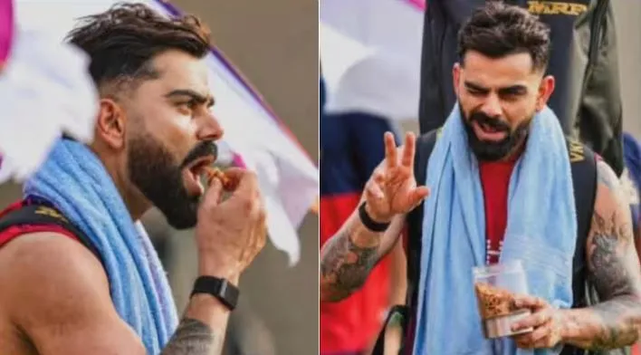 Virat Kohli’s Favourite Snack ‘Birista’ Spotted During IPL 2026, Fans Curious About His Food Choice