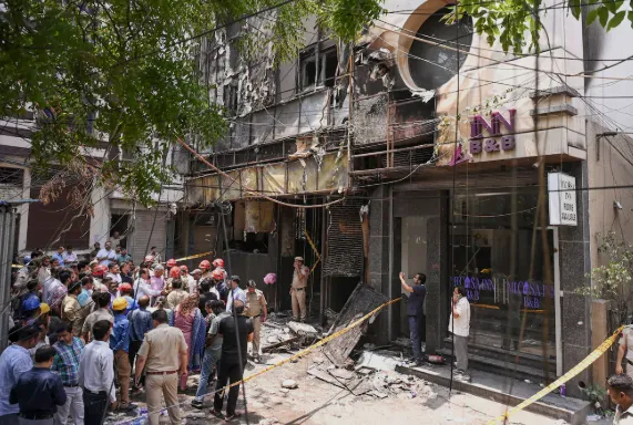 Delhi Fire Horror: Eight Dead After Massive Blaze at Hotel in Malviya Nagar