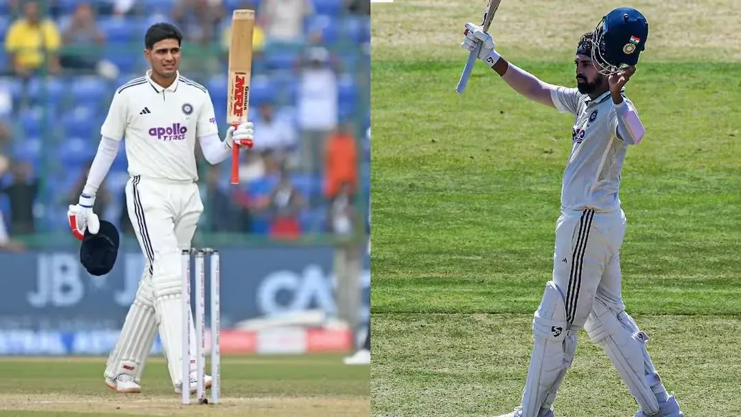 IND vs AFG Test Day 1 Stump Shubman Gill K L Rahul Century Record 