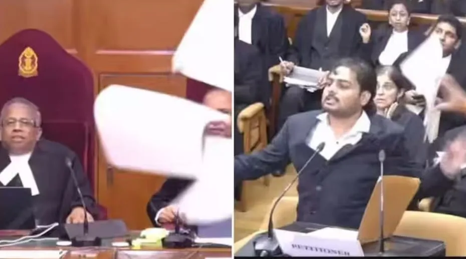 Supreme court : ସୁପ୍ରିମକୋର୍ଟରେ ହଙ୍ଗାମା; ଖଣ୍ଡପୀଠଙ୍କୁ ଗାଳି ଦେବା ସହ କାଗଜ ଫିଙ୍ଗିଲେ ଓକିଲ, CJI ନେଲେ ବଡ଼ ନିଷ୍ପତ୍ତି